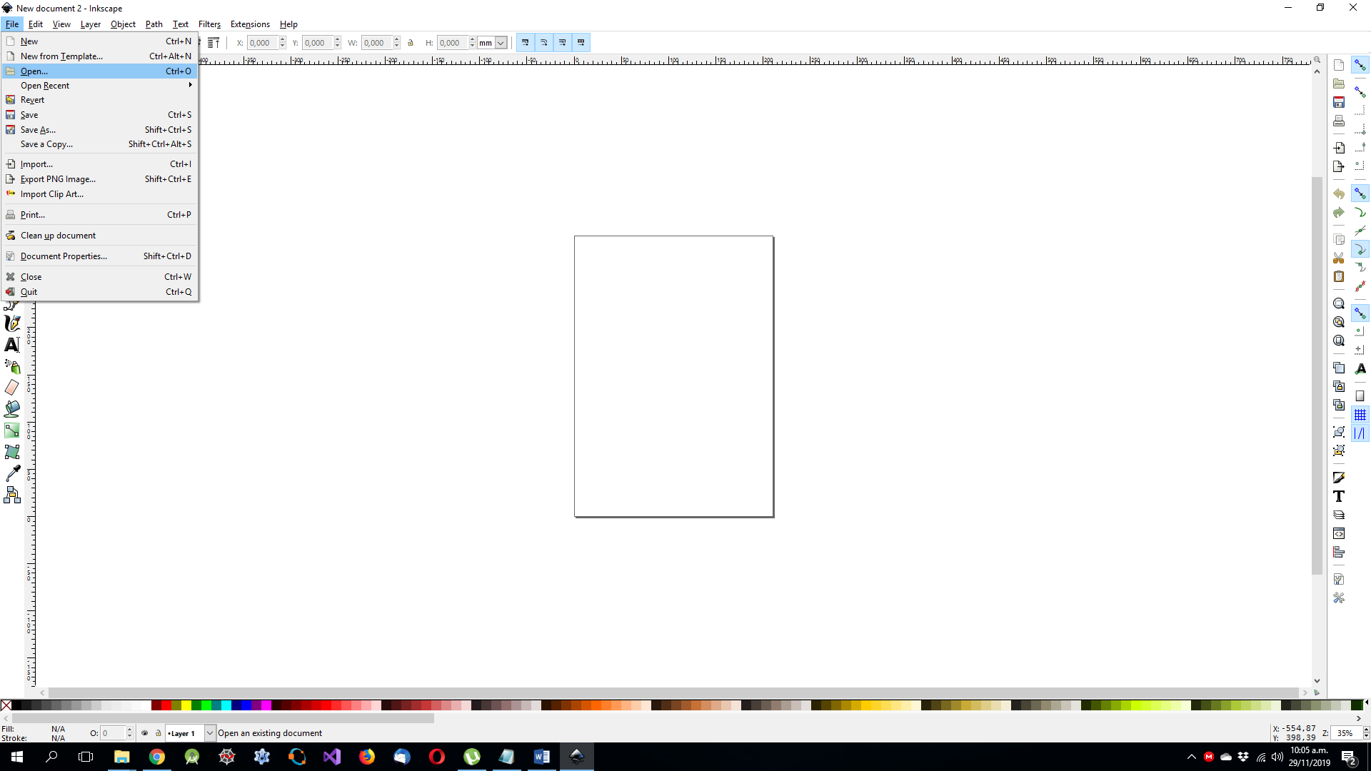 opening coreldraw files